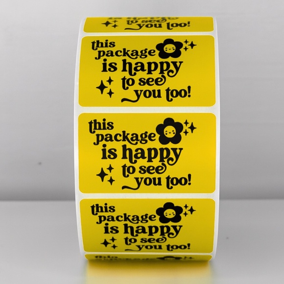 STICKERAFT Other - This Package Is Happy To See You Too  Sticker | 8 COLORS TO CHOOSE FROM
